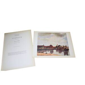 Vermeer View Delft Print Vintage 92948 Dutch School